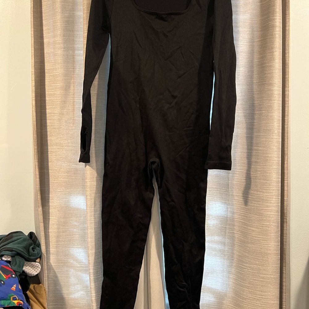 Black Long Sleeve Jumpsuit